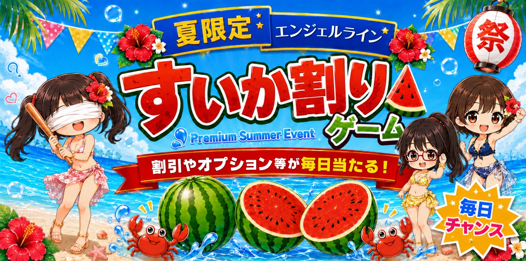 すいか割りゲーム